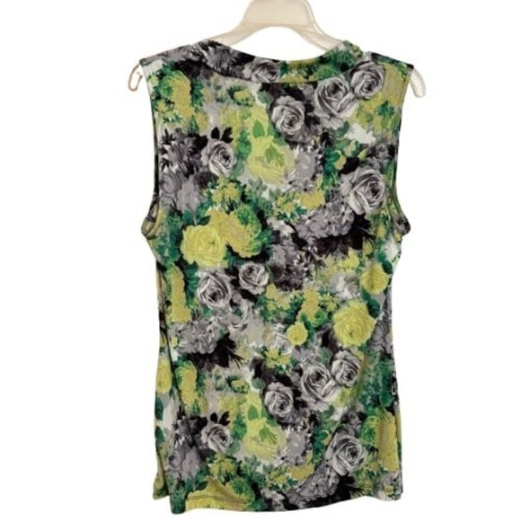 Worthington Women's Top Large NWT Sleeveless Floral - Picture 2 of 3